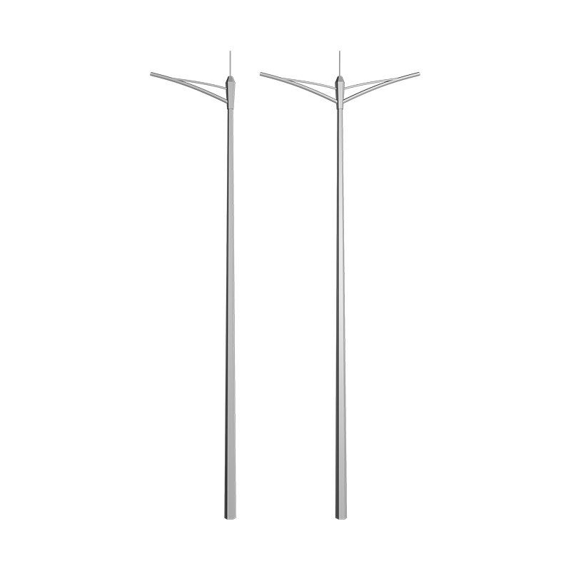 Minimalist High-Efficiency Double-Arm Street Light Pole
