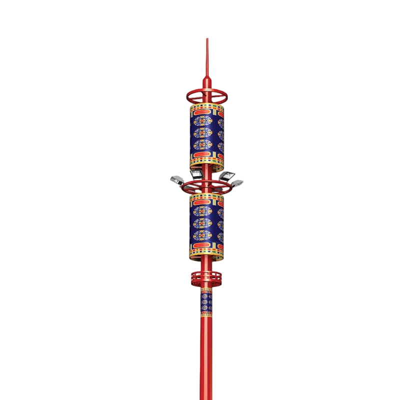 Lantern-Disk Style Landscape Ground-Mounted Communication Tower