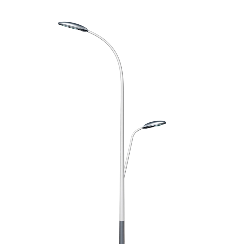 Streamlined High-Pole LED Dual-Arm Light