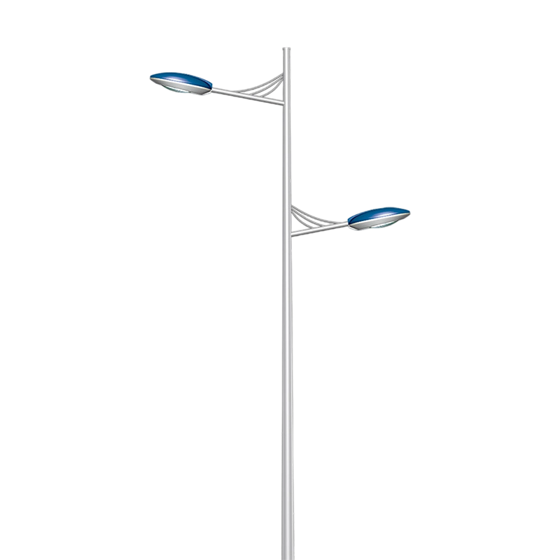 Staggered Double-Arm LED Roadway Light