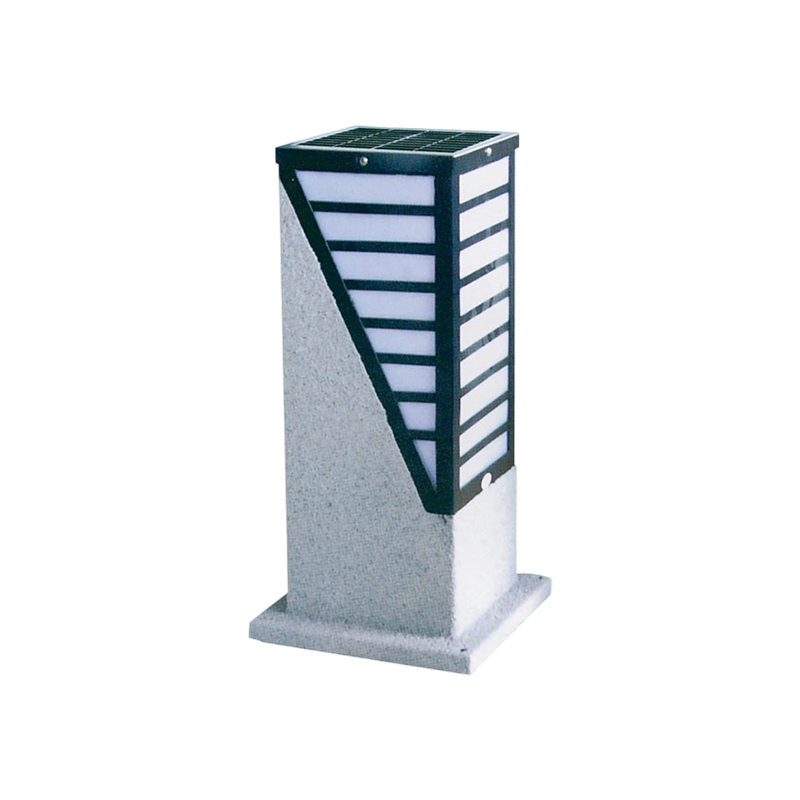 Industrial Aesthetic Solar Garden Bollard Light